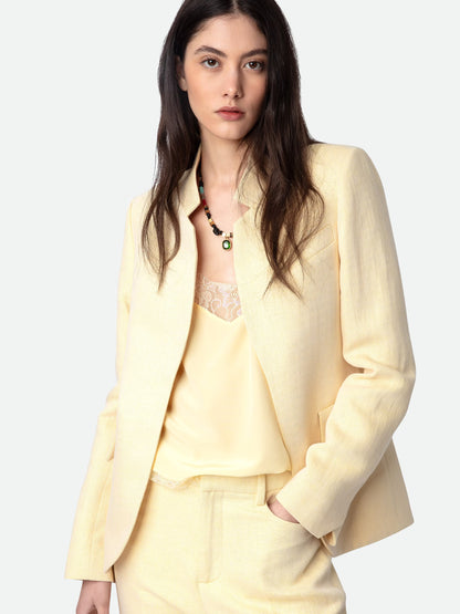 Blazer Very Lin blazer jaune femme