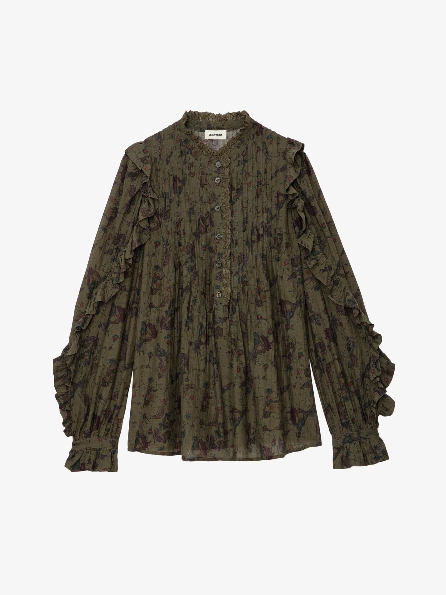 Blouse Timmy chemise kaki femme