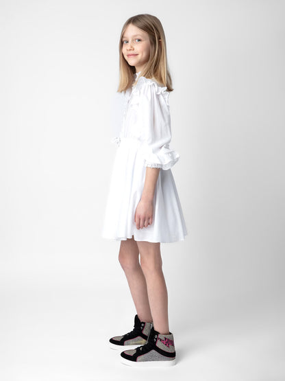 Robe Ranil Fille robe blanc fille