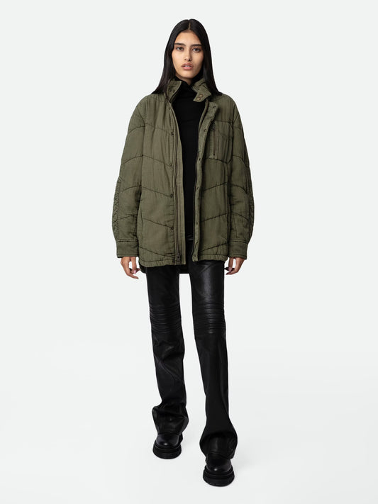 Veste Kalice blouson kaki femme