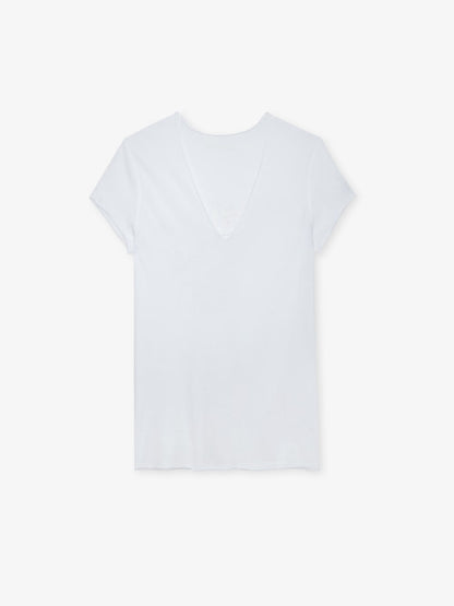 T-shirt Story Fishnet t-shirt blanc femme