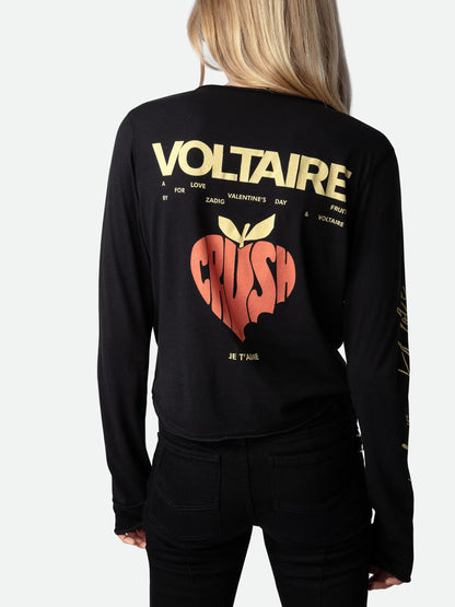 Tunisien Crop Concert Crush tunisien noir femme