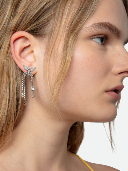 Boucles D'oreilles Rock Knode boucles d'oreilles argent femme