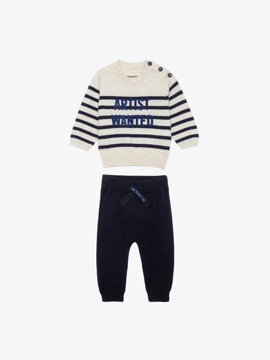 Ensemble Pona Bébé ensemble bebe bleu naissance