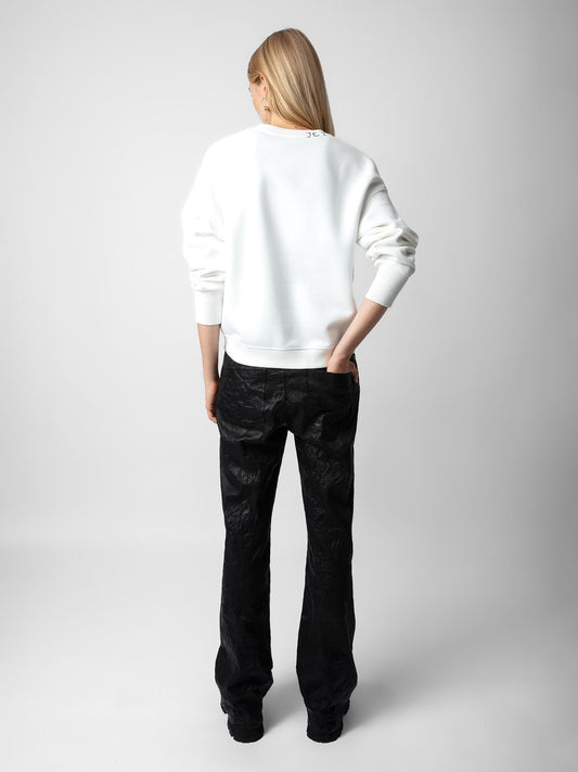 Sweatshirt Oscar Heart sweatshirt blanc femme