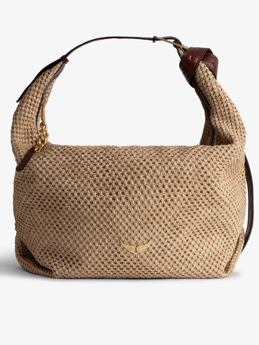 Le Cecilia XL sac porté epaule beige femme