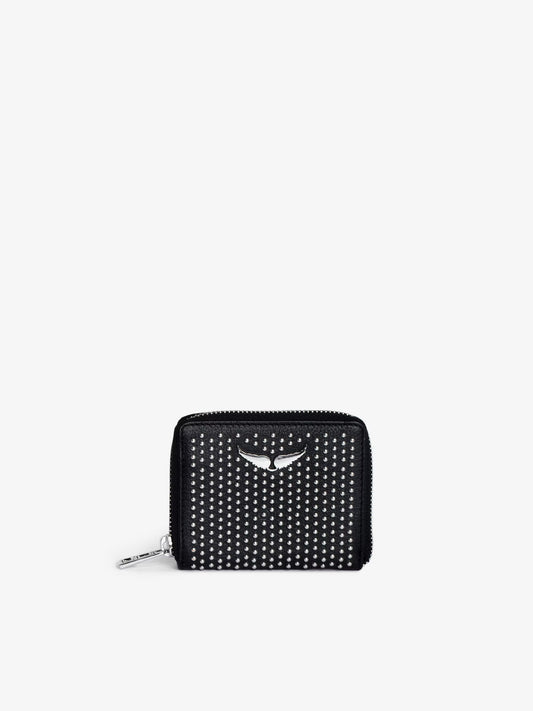 Porte-Monnaie Mini ZV Plumetis portefeuille noir femme