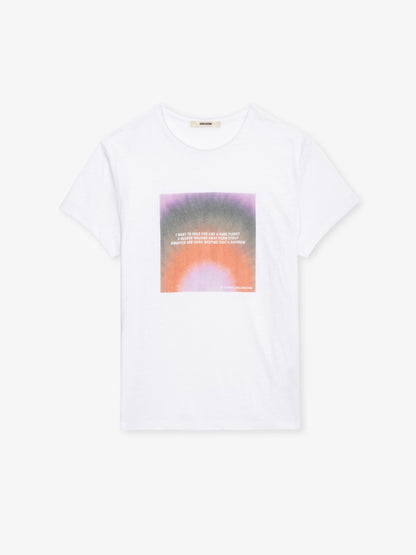 T-shirt Toby Photoprint t-shirt blanc homme