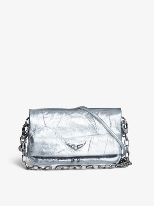Pochette Rock Nano Eternal Métallisée mini sac argent femme