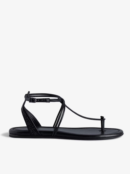 Sandales Moonstar Suédé sandales noir femme