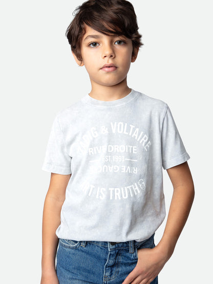 T-shirt Kita Garçon t-shirt gris Garçon