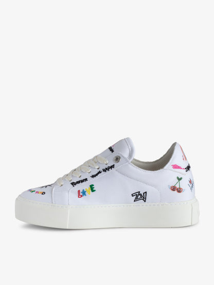 Sneakers Basses ZV1747 La Flash Chunky baskets blanc femme