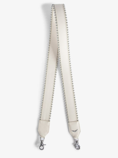 Bandoulière Studs Piping bandouliere blanc femme