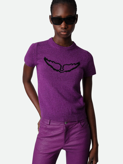 Pull Sorly Wings pull violet femme