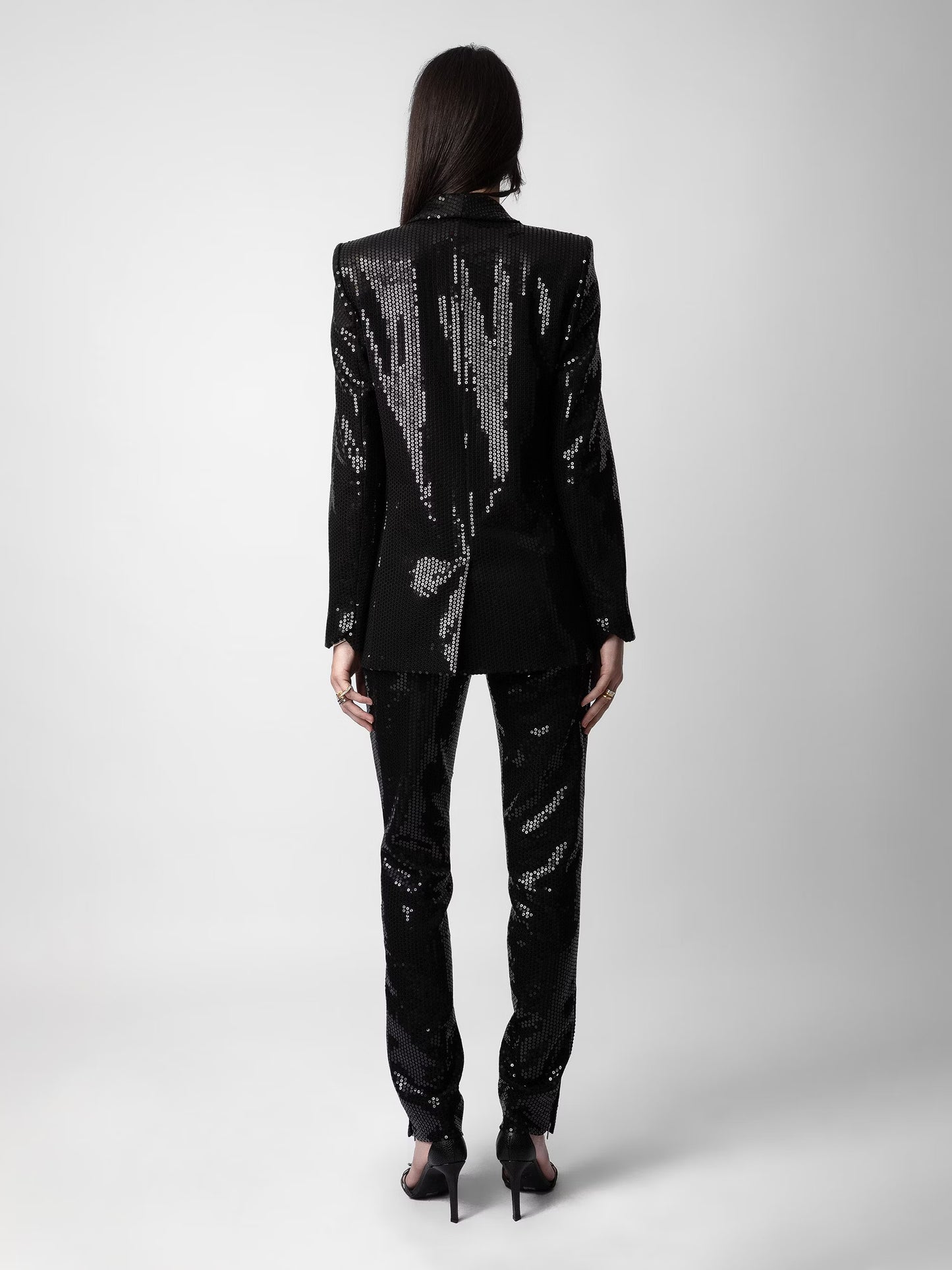 Veste Vive Sequins blazer noir femme