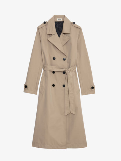 Trench Mandy manteau beige femme