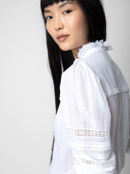 Blouse Trevy chemise blanc femme