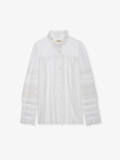 Blouse Trevy chemise blanc femme