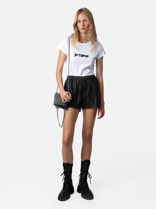 T-shirt Woop Je T'aime t-shirt blanc femme