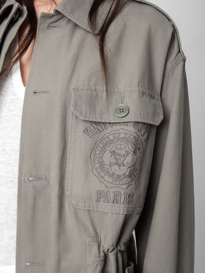 Veste Kemi parka gris femme